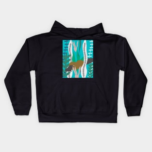 Platypus swim Kids Hoodie